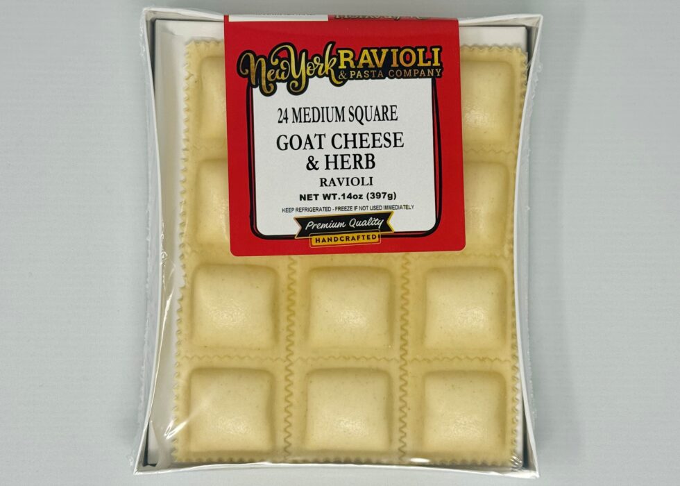 Medium Square Goat Cheese & Herb Ravioli