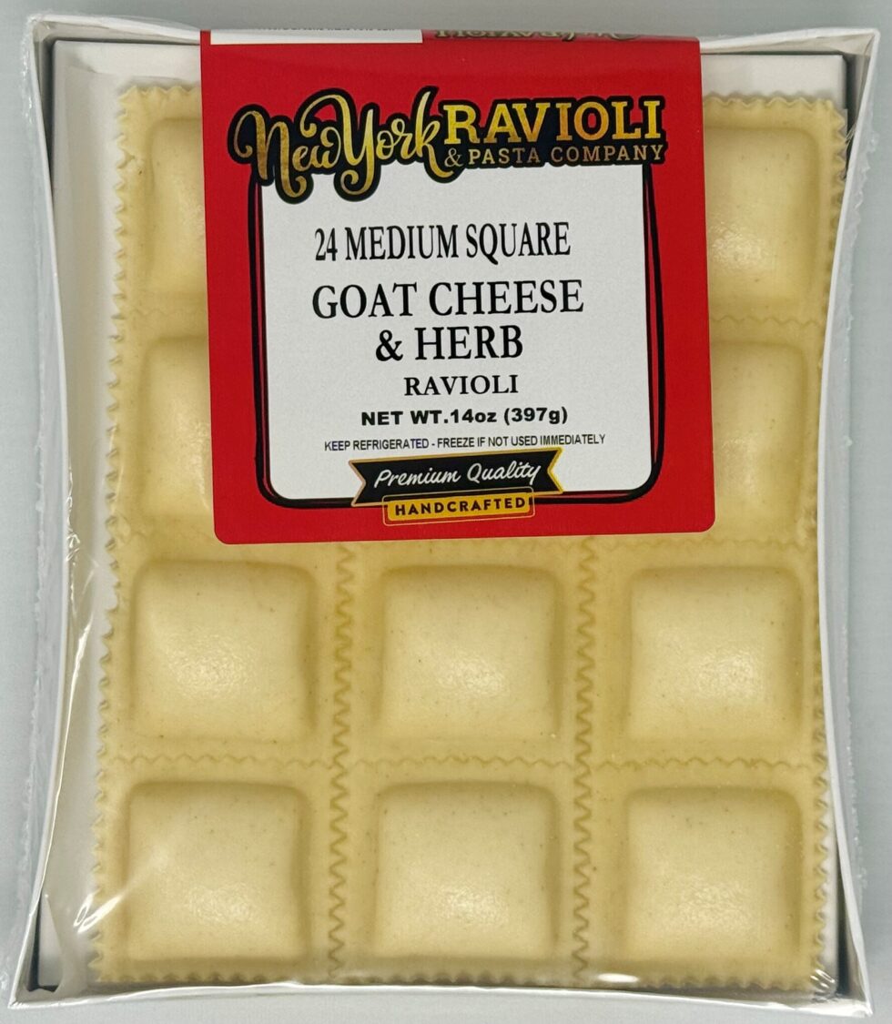 Medium Square Goat Cheese & Herb Ravioli - Image 2