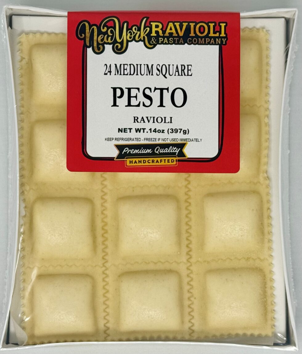 Medium Square Pesto Ravioli - Image 2