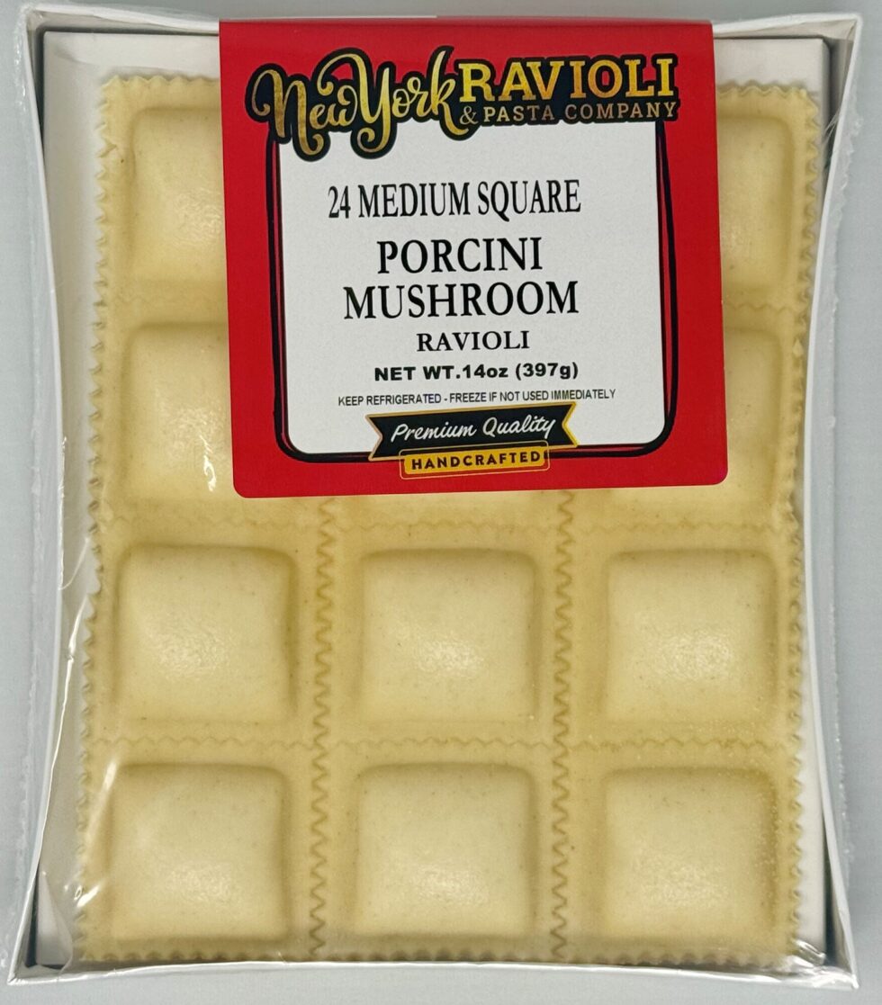 Medium Square Porcini Mushroom Ravioli - Image 2