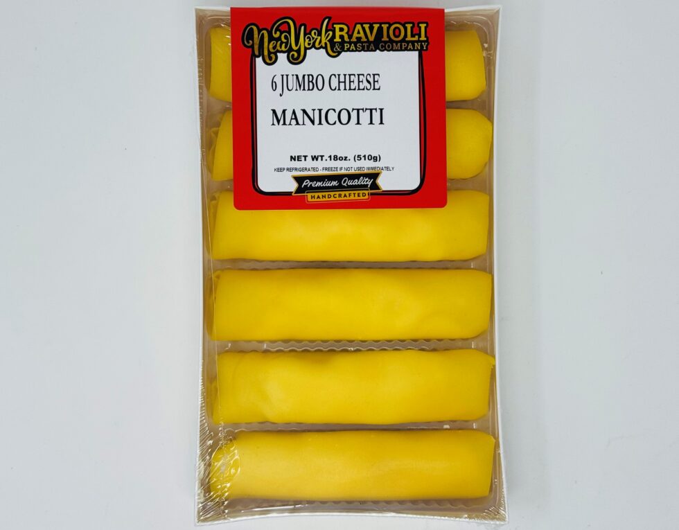 6 Count Jumbo Cheese Manicotti