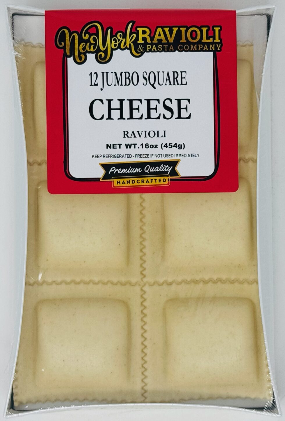 Jumbo Square Cheese Ravioli - Image 2