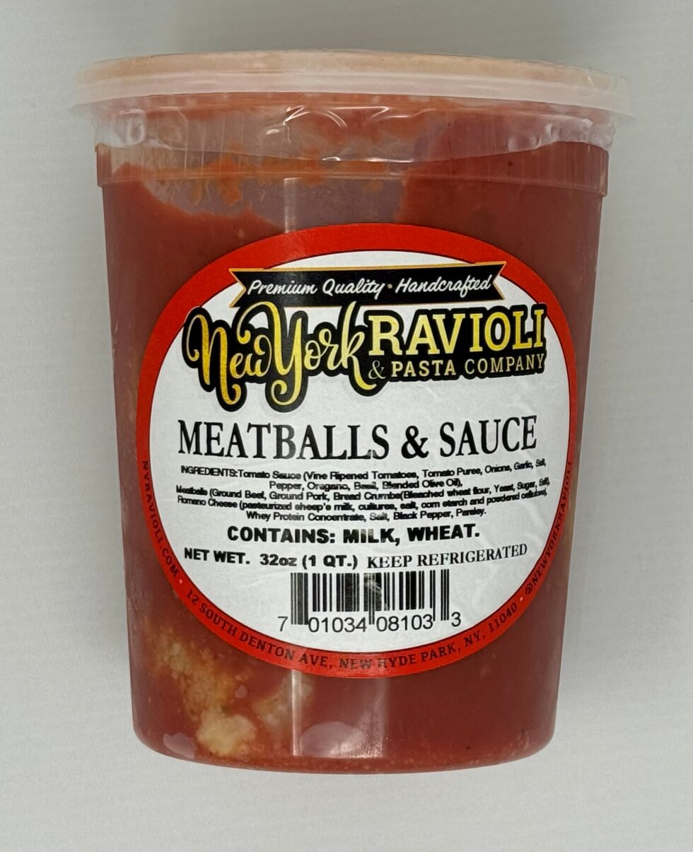 Homemade Meatballs & Sauce (32oz)