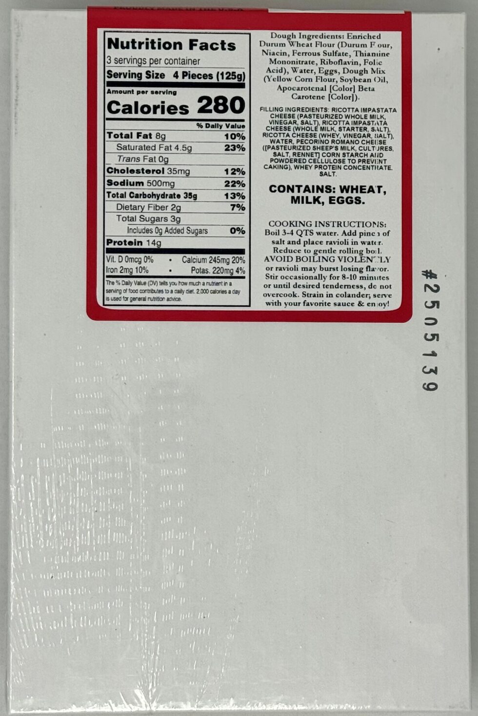 Jumbo Round Cheese Ravioli - Image 3