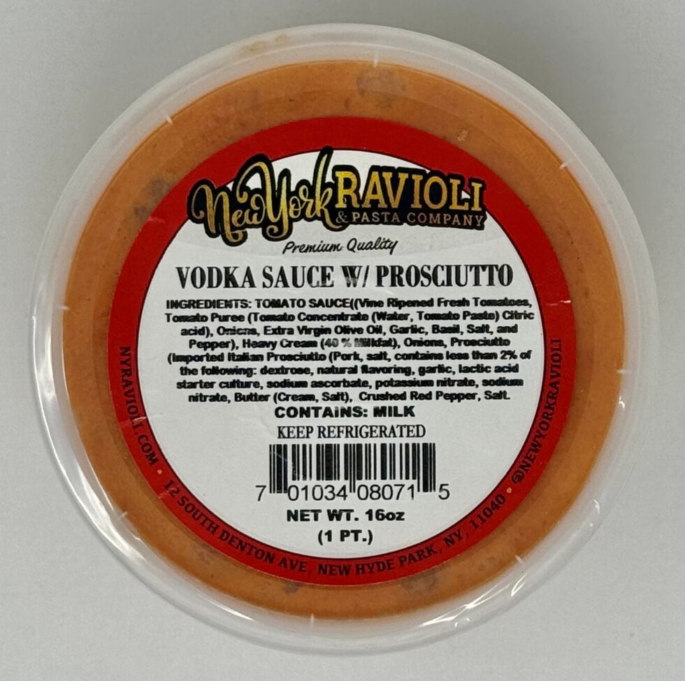 Homemade Vodka Sauce with Prosciutto (16oz)