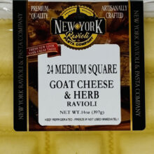 Medium Square Goat Cheese & Herb Ravioli