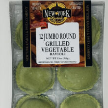 Jumbo Round Vegetable with Spinach Pasta Ravioli