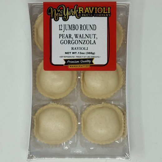 Jumbo Round Pear, Walnut & Gorgonzola Ravioli